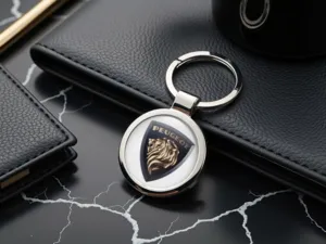 Peugeot Portachiavi Design Durevole in Lega Metallica